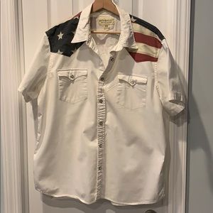 Ralph Lauren American Flag Yoke Western Shirt